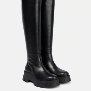 GIANVITO ROSSI Leather knee-high boots